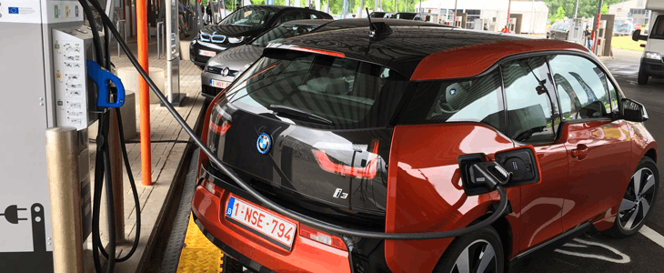 bmw i3 at the fast e